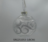  Glass Christmas decoration for Party Glass Ornaments Decoration with LED light