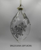  Glass Christmas decoration for Party Glass Ornaments Decoration with LED light