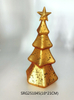  Glass christmas tree with led light Decoration for Party Glass decoration