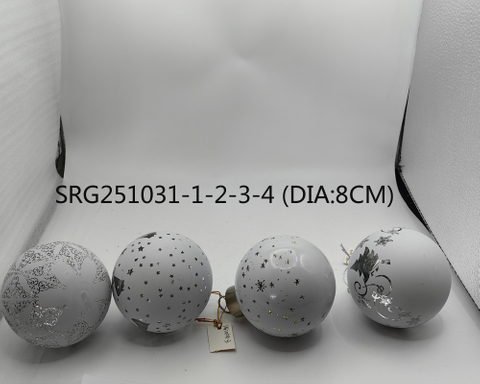  Glass ball Ornaments Decoration for Party Glass Hanging Ball