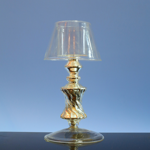  Glass candle holder