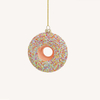 Handblown Glass Donut Ornaments Pink Donut Christmas Ornaments Donut Ornament