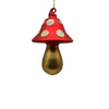 Red Glass mushroom for Party Decoration