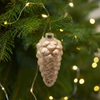  Glass pine nuts for Christmas Decoration