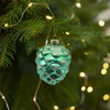  Glass pine nuts for Christmas Decoration