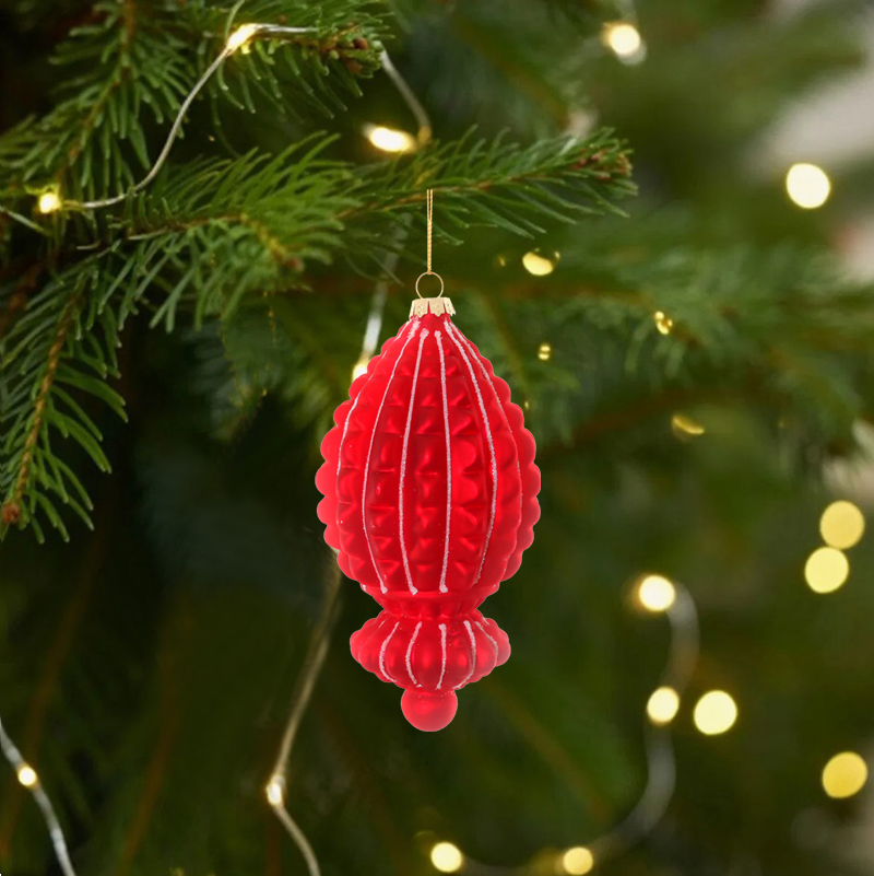  Hanging Glass Christmas Decoration