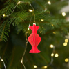  Hanging Glass Christmas Ornament 
