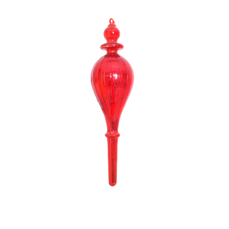  Hanging Red Glass Christmas Decoration