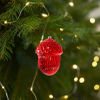 Glass Pinecone Hanging Ornaments