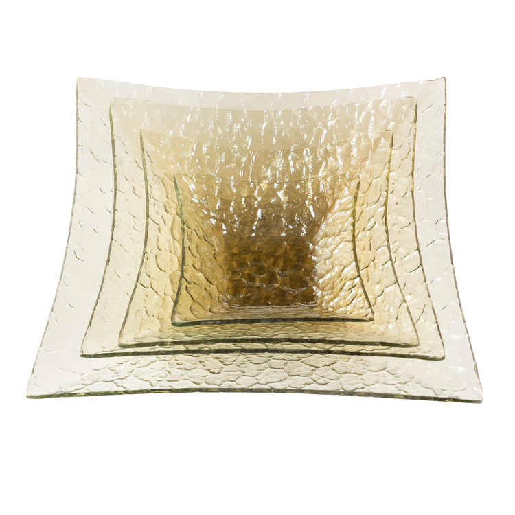 Glass Tablewares Glass Plate Decoration for Party 