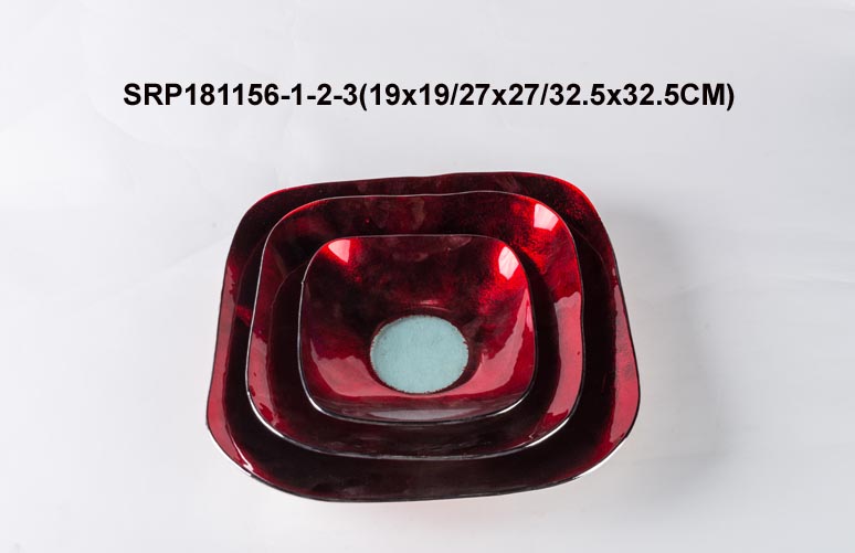 Glass Tablewares Glass Plate Decoration for Party 