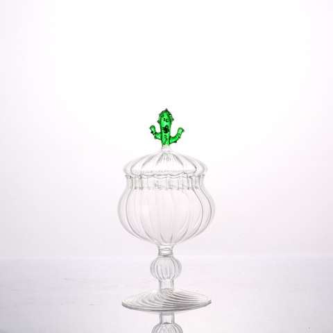 Glass Cake And Candy Jar for Decoration