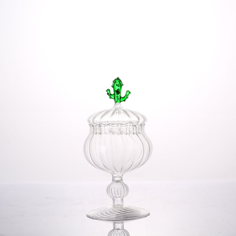 Glass Cake And Candy Jar for Decoration