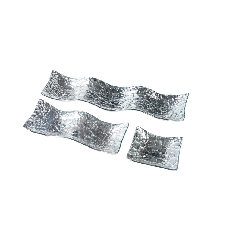 Glass Tablewares Glass Plate Decoration for Party 