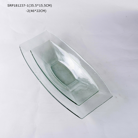 Glass Tablewares Glass Plate Decoration for Party 
