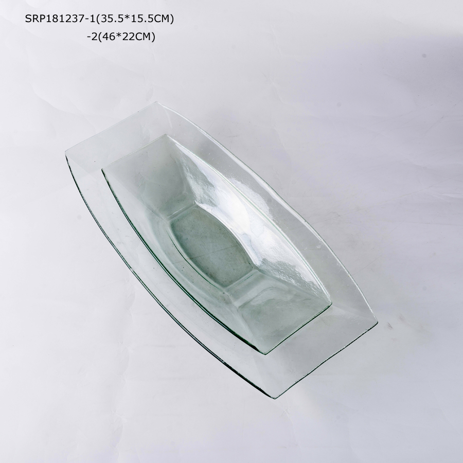 Glass Tablewares Glass Plate Decoration for Party 