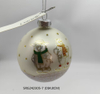 hand painting Glass Ball handmade Christmas Tree Hanging Ornament Decoration