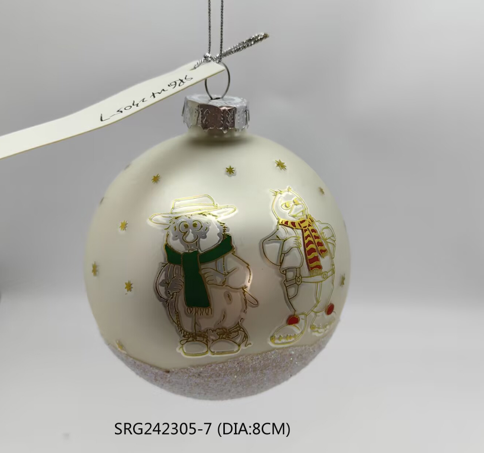 hand painting Glass Ball handmade Christmas Tree Hanging Ornament Decoration