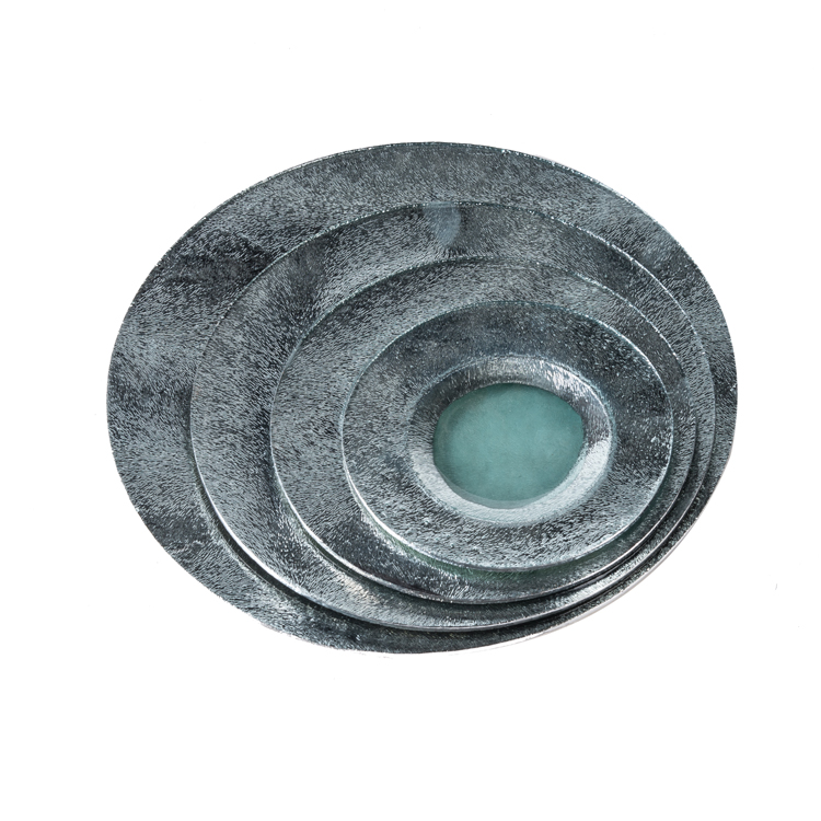 Glass Tablewares Glass Plate Decoration for Party 