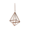 Glass Hanging Terrarium Copper Hexagonal