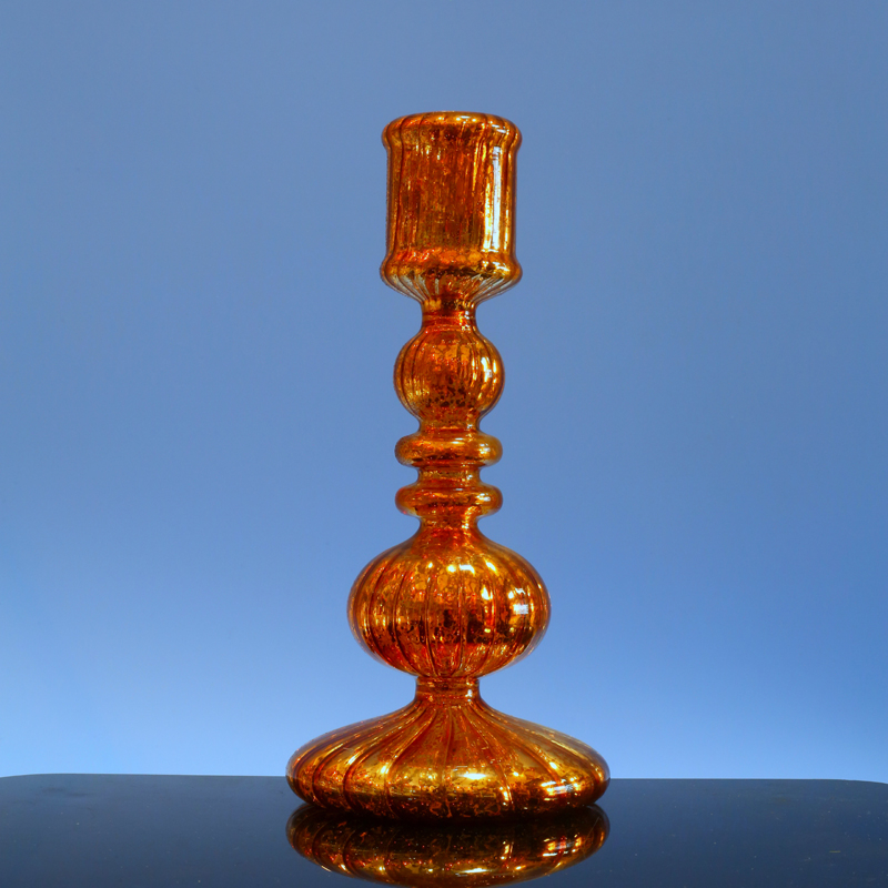  Glass candle holder