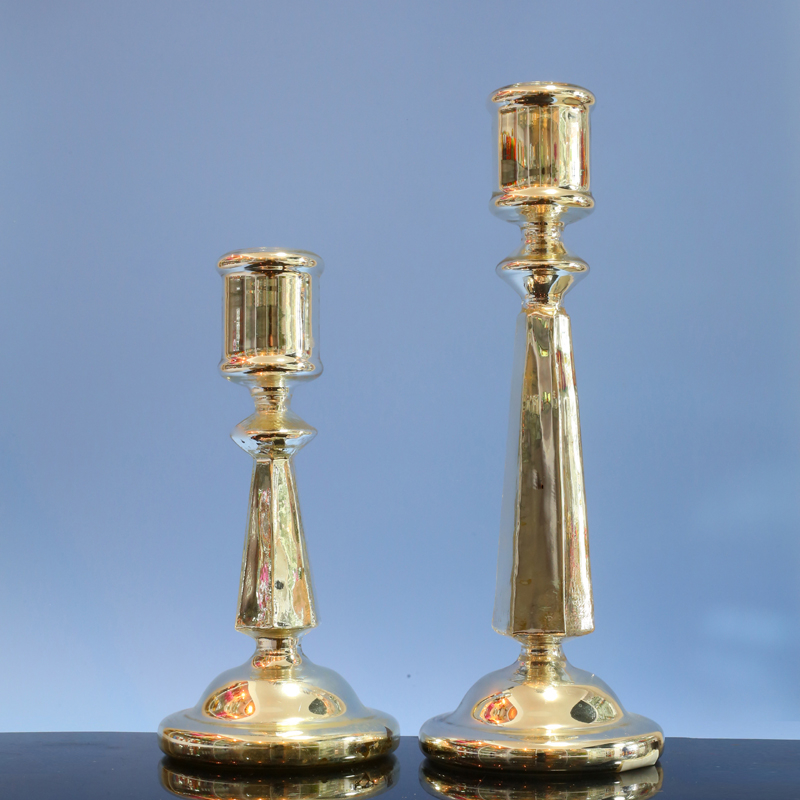  Glass candle holder