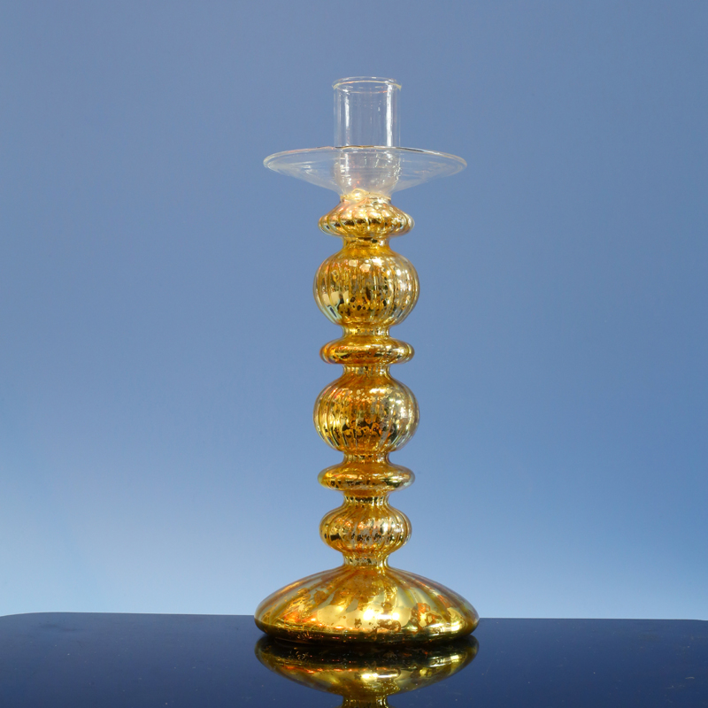  Glass candle holder