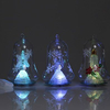 Set of 3 bell shape glass ornaments
