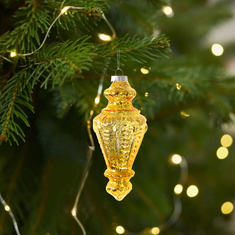 Glass Tree Hanging Christmas Decoration