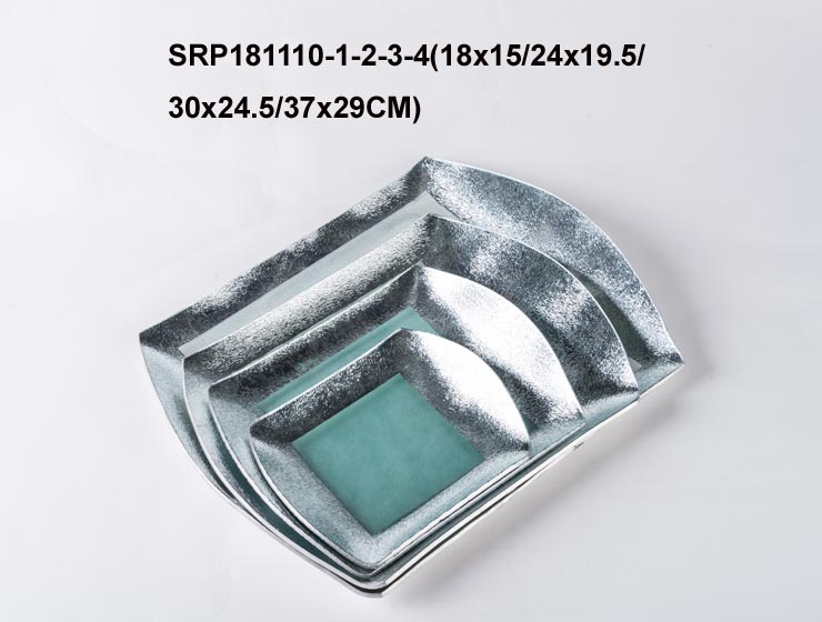 Glass Tablewares Glass Plate Decoration for Party 