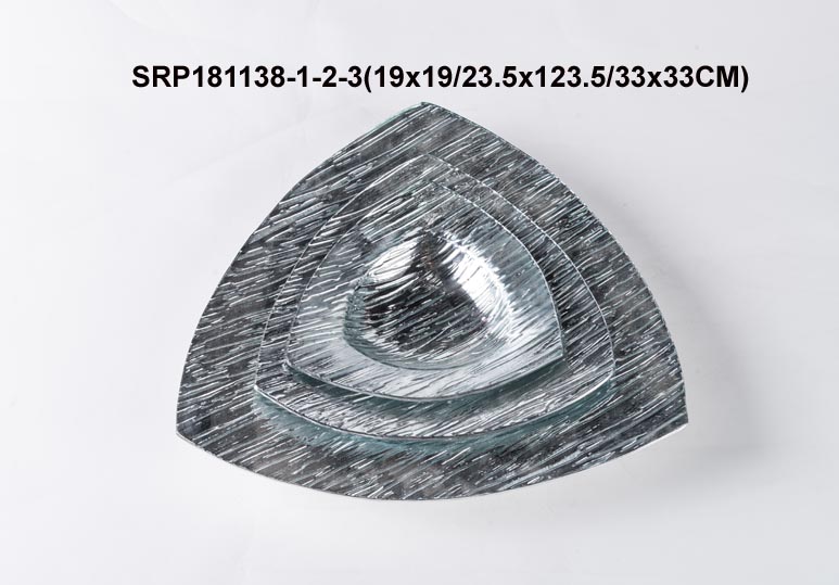 Glass Tablewares Glass Plate Decoration for Party 
