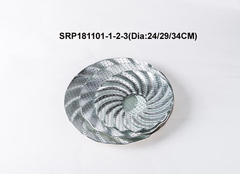 Glass Tablewares Glass Plate Decoration for Party 