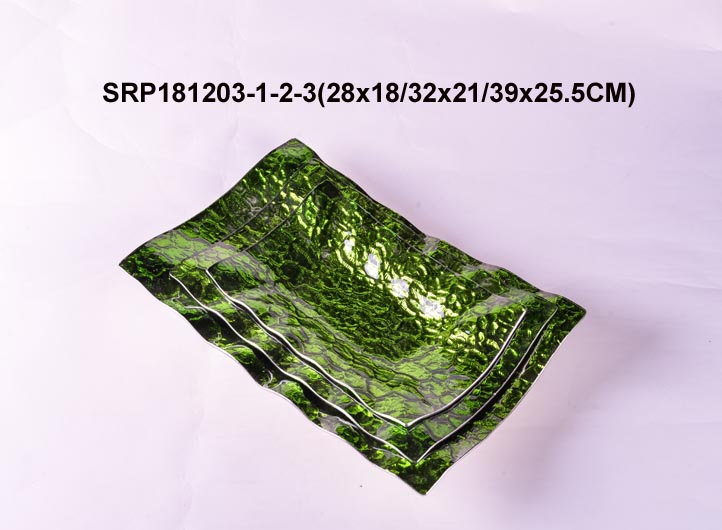 Glass Tablewares Glass Plate Decoration for Party 