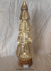 Rotating Base Glass Christmas Tree Desktop Luminous Ornaments Decoration Christmas Gift