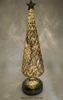 Light Mercury Glass Christmas Tree with Ornaments Tabletop Christmas Ornaments Holiday Season Decoration 