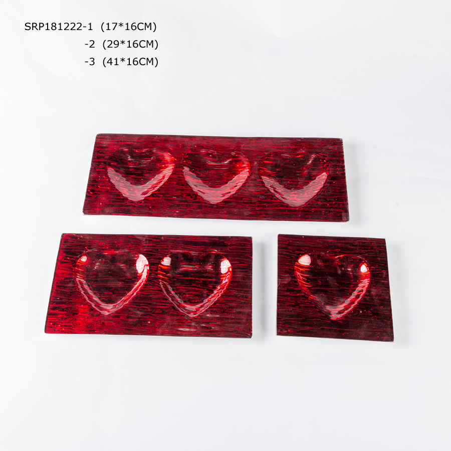 Glass Tablewares Glass Plate Decoration for Party 
