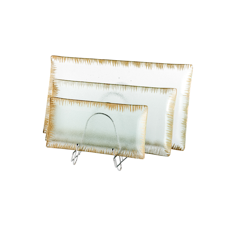Glass Tablewares Glass Plate Decoration for Party 