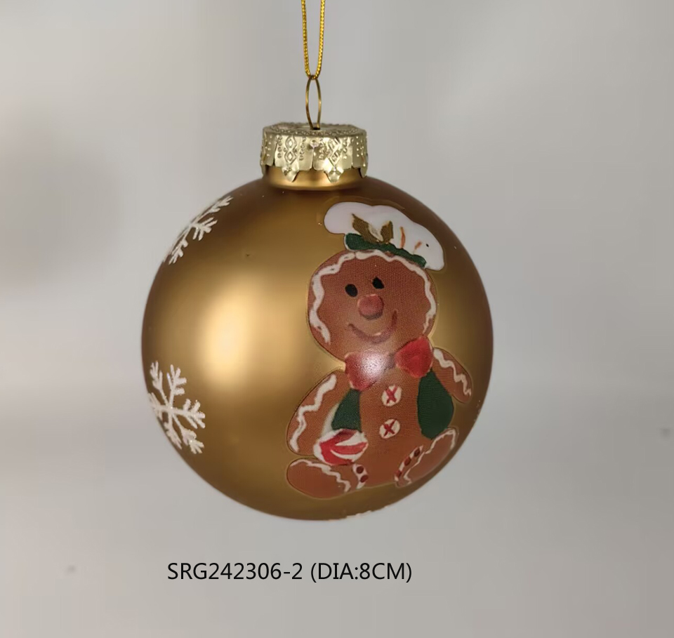 Glass Christmas Hanging Ball Shape Decoration for Party Glass Ball