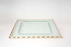 Glass Tray with Gold Rim