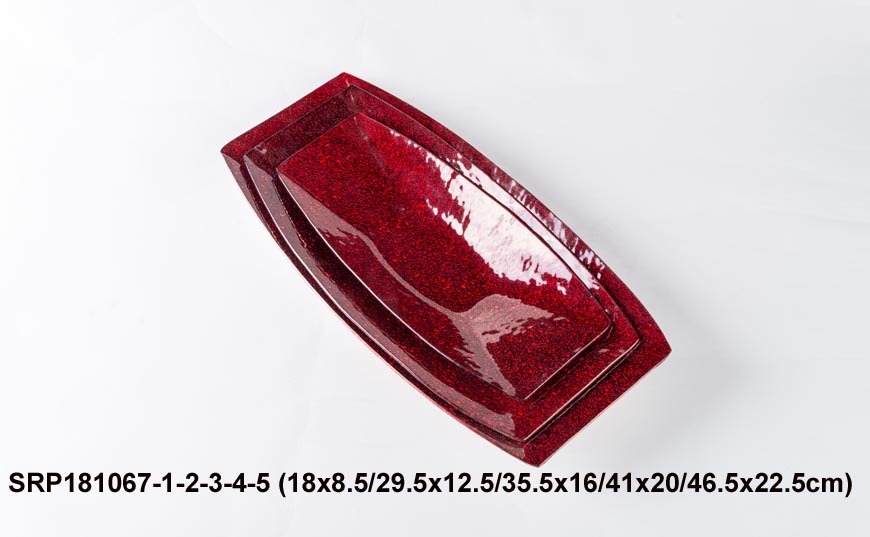 Glass Tablewares Glass Plate Decoration for Party 