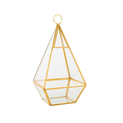 Glass terrarium copper 