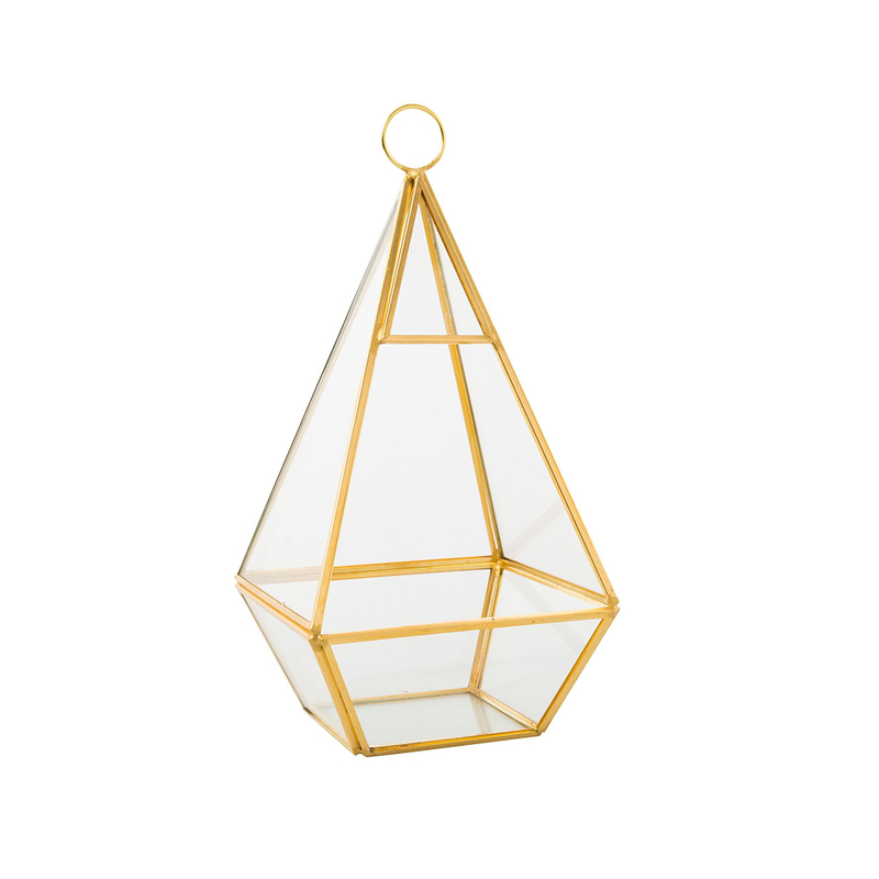Glass terrarium copper 