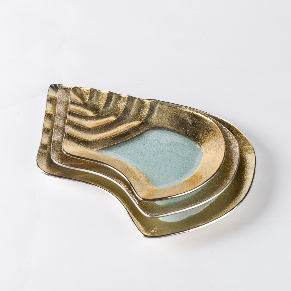 Shell Shape Glass Food Plate