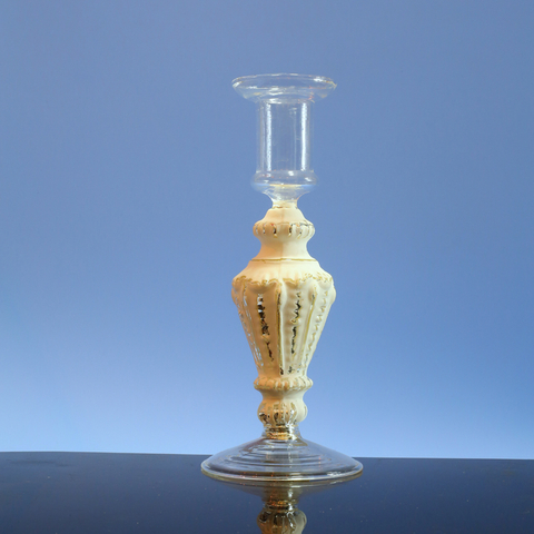  Glass candle holder