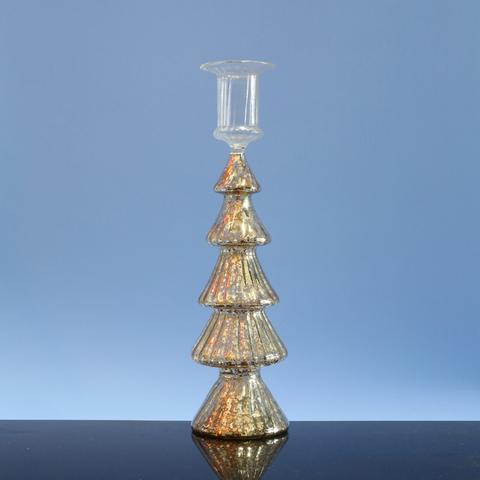  Glass candle holder