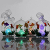 Set of 4 glass LED ball for spring season decoration