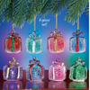 Set of 8 Glass Gift Parcel with LED