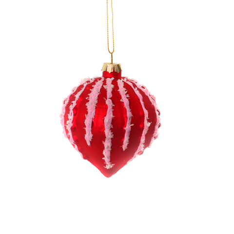 Red Glass Christmas Decoration