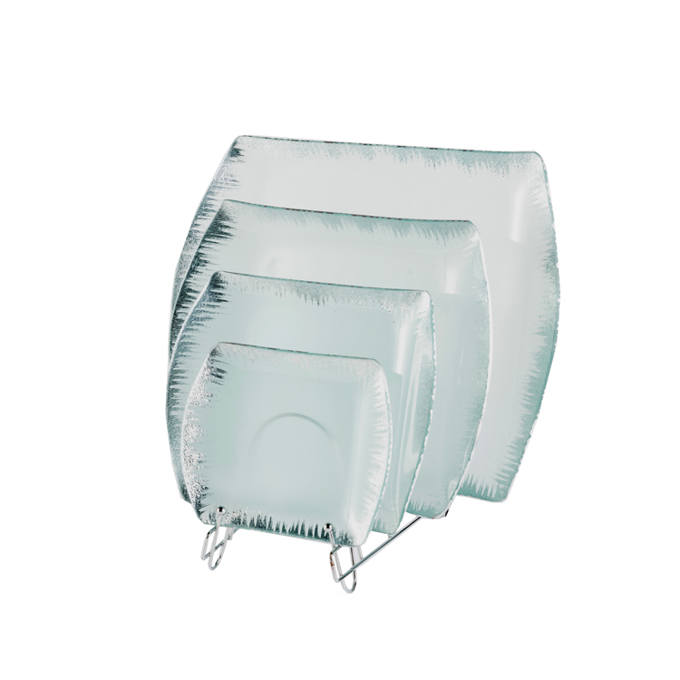 Glass Tablewares Glass Plate Decoration for Party 