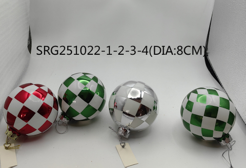  Glass ball Ornaments Decoration for Party Glass Hanging Ball